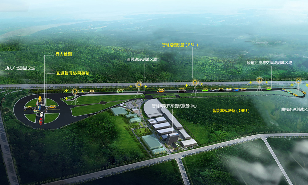 大型封閉式車(chē)路協(xié)同自動(dòng)駕駛測(cè)試場(chǎng)